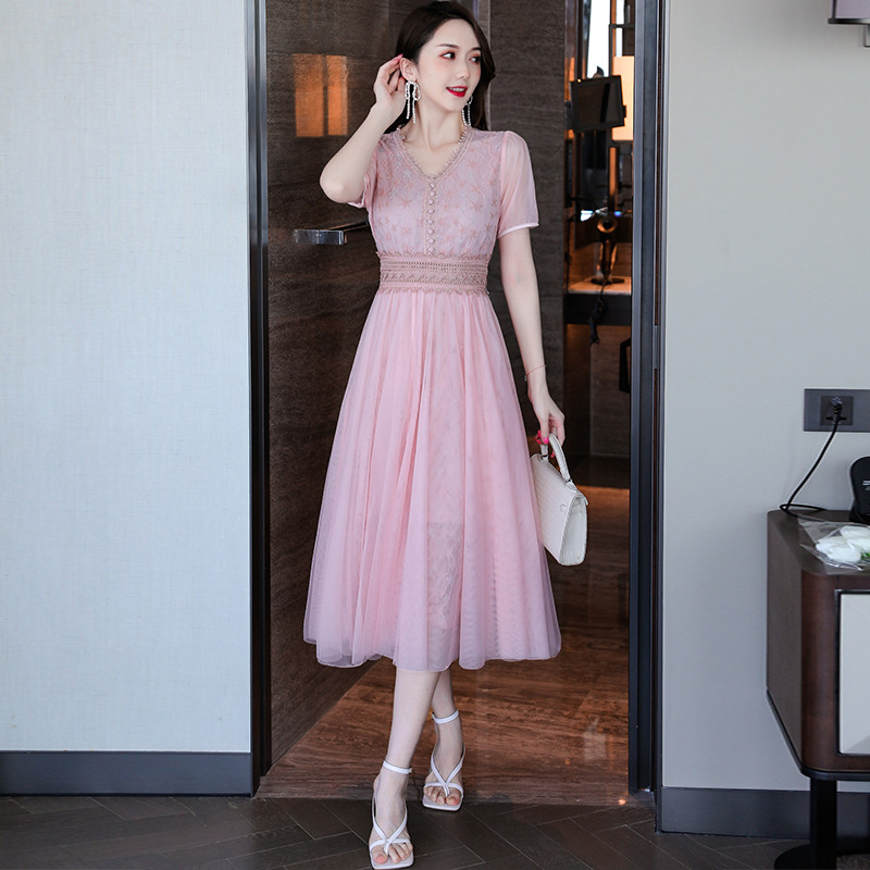 French Chiffon Skirt With Waistband For Slimming Effect