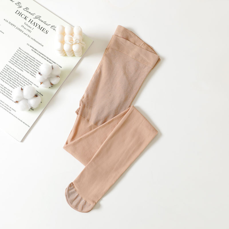 Large Size Ladies Thin Tights Stretch Black Silk Stockings White - Shop at LoveMi