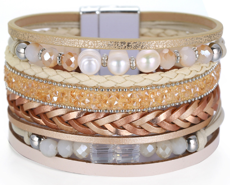 Title 5, Multi-layer Wide Edge Handmade Bracelet