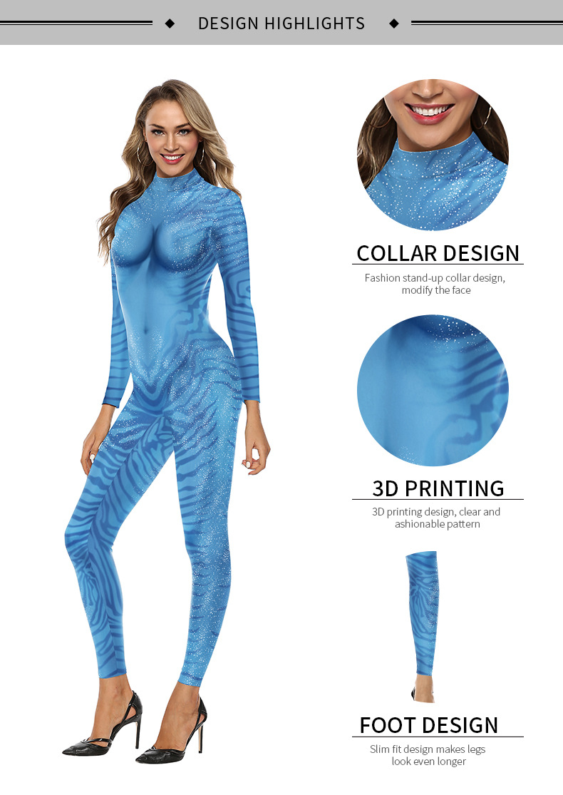Women's Cosplay3D Digital Printing Jumpsuit - Image 6