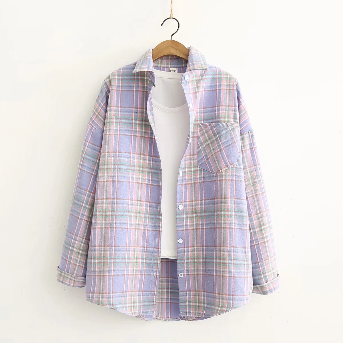 Title 2, New Loose Long-sleeved Bottoming Shirt Jacket