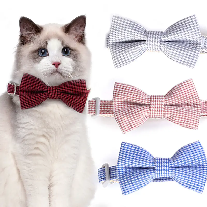 Pet Adjustable Bow Cat Collar
