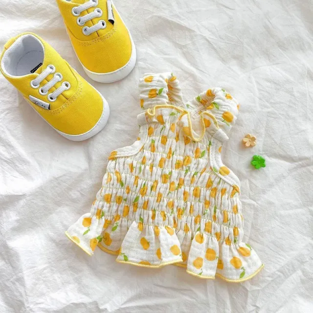 Teddy Skirt Puppy Dog Summer Thin Clothes Yellow - Shop at LoveMi