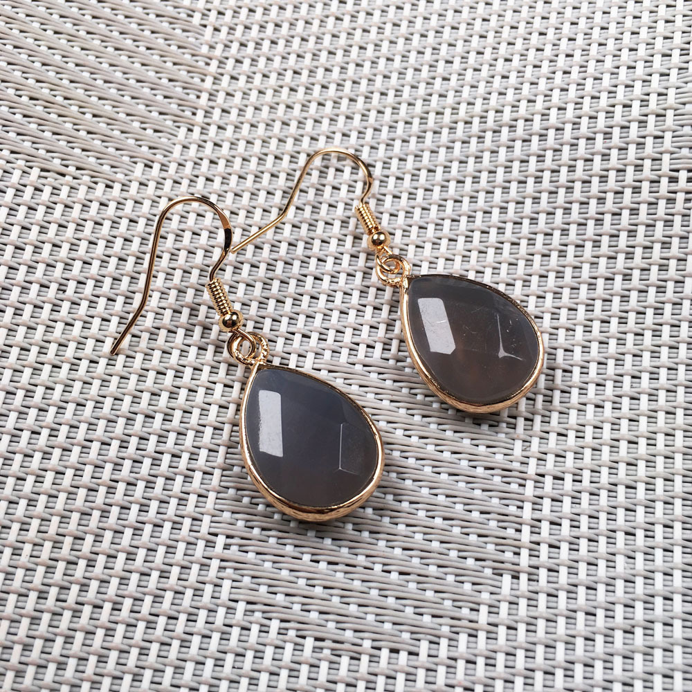 Vintage Natural Crystal Drop Earrings