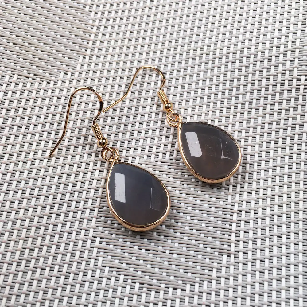 Vintage Natural Crystal Drop Earrings
