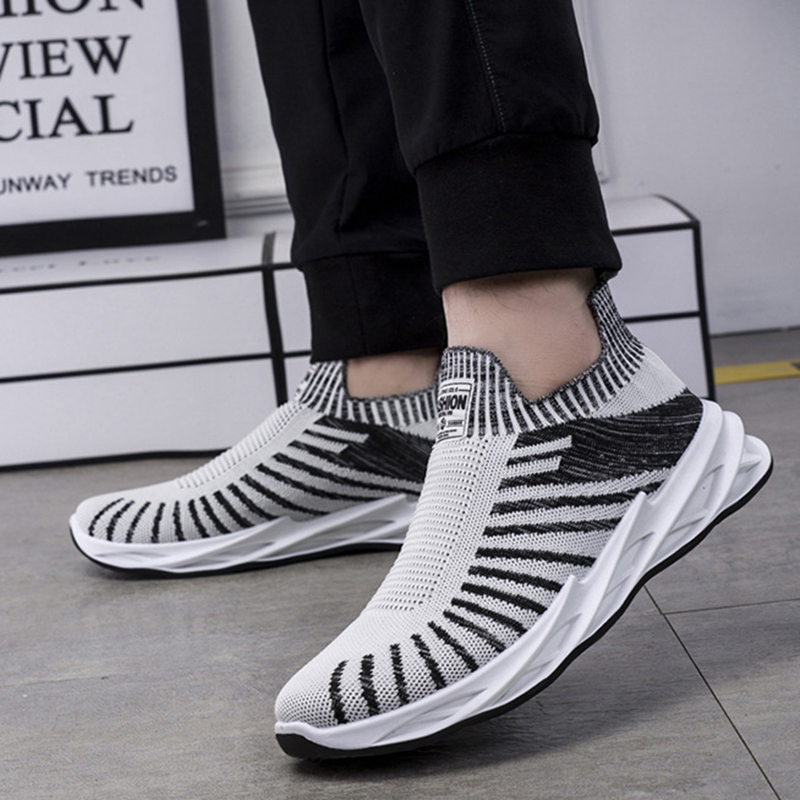 Title 9, Sock Mesh Shoes Men Stripe Sneakers Lightweight...