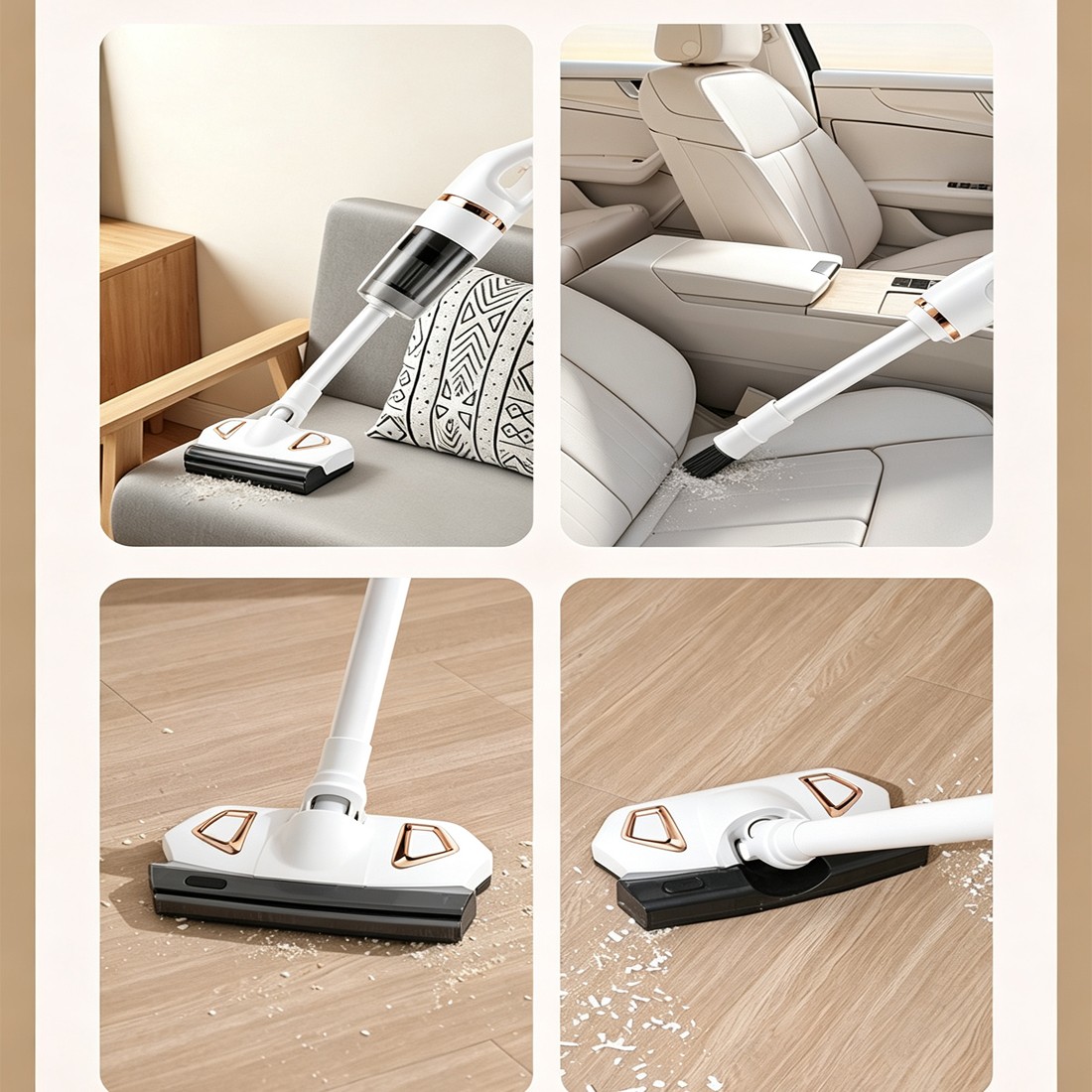 Vacuum Cleaner Powerful Compact Bagless Cordless Handheld Edge Cleaning — image 2