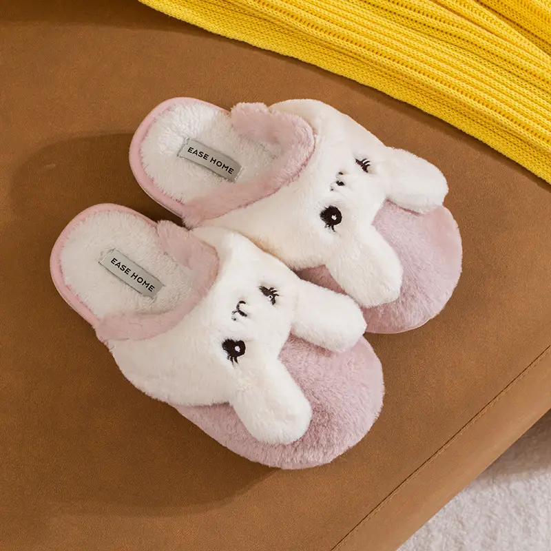 Keep Warm Cute Cartoon Home Indoor One Shoe And Two Slippers