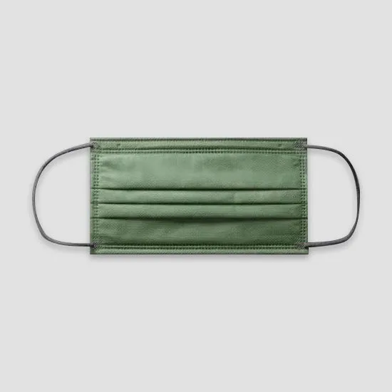 Adult Cartoon Print Morandi Mask Dark Green - Shop at LoveMi