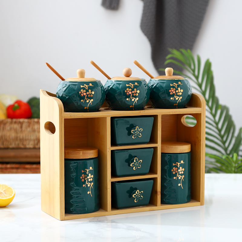 Title 2, Salt Sugar Seasoning Box Shelf Kitchen Househol...