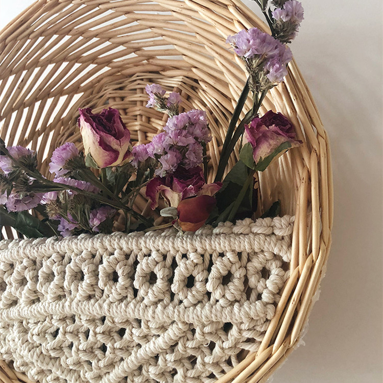 Round Macrame Shelf Wall Hanging