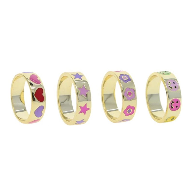Flowers Cute Ring Female Retro Creative