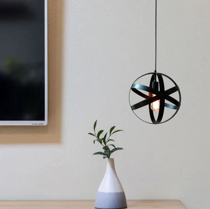 Industrial Spherical Ceiling Light Fitting Pendant Lighting