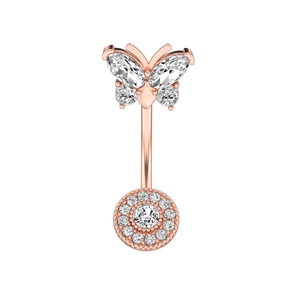 Rose gold butterfly