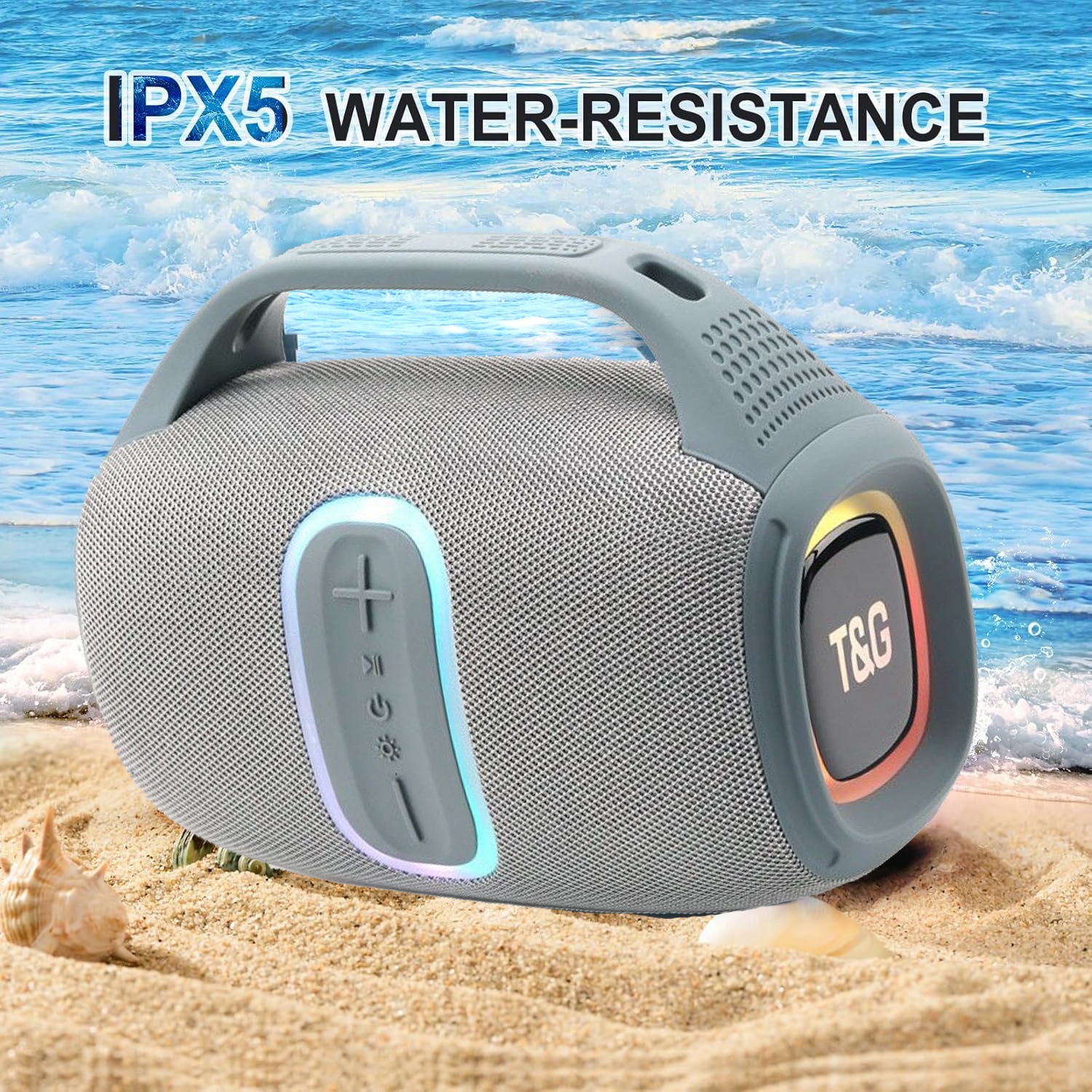 Portable Speakers Boombox Speaker With Dynamic Colourful LED 4