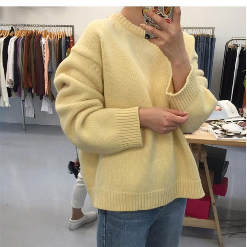 Title 4, Pullover sweater on autumn and winter round neck