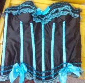 Ladies Fashion Personality Multicolor Bow Bodysuit Black Turquoise Blue - Shop at LoveMi