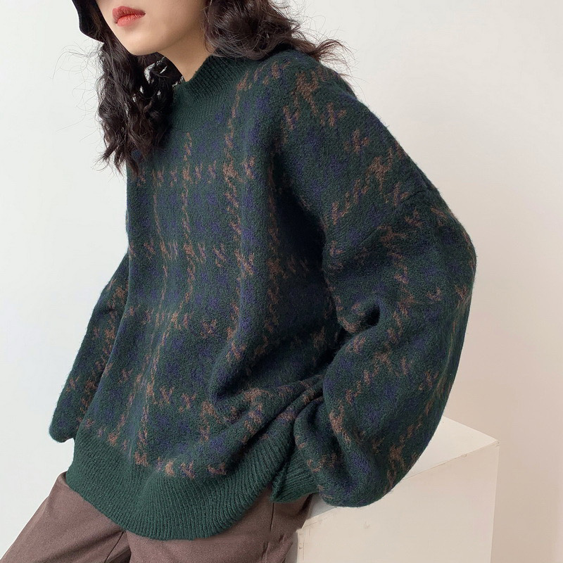 Women's Retro Japanese Outer Wear Knitted Sweater