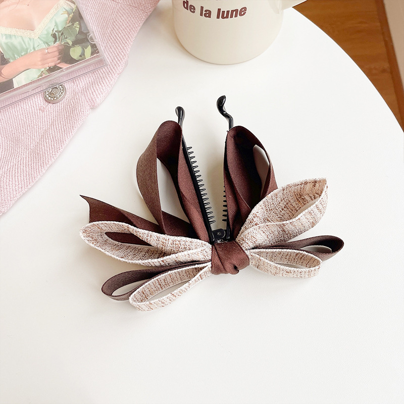 Title 8, Womens Fashion Simple Mesh Bow Hair Card Versa...