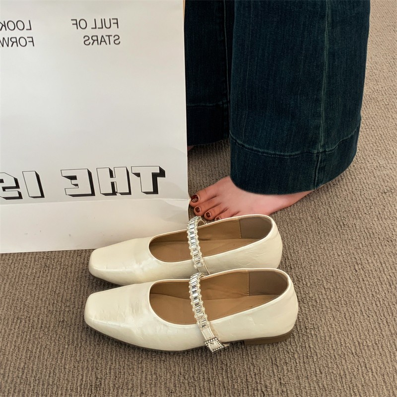Metallic Leather Flats, picture 4 of 4