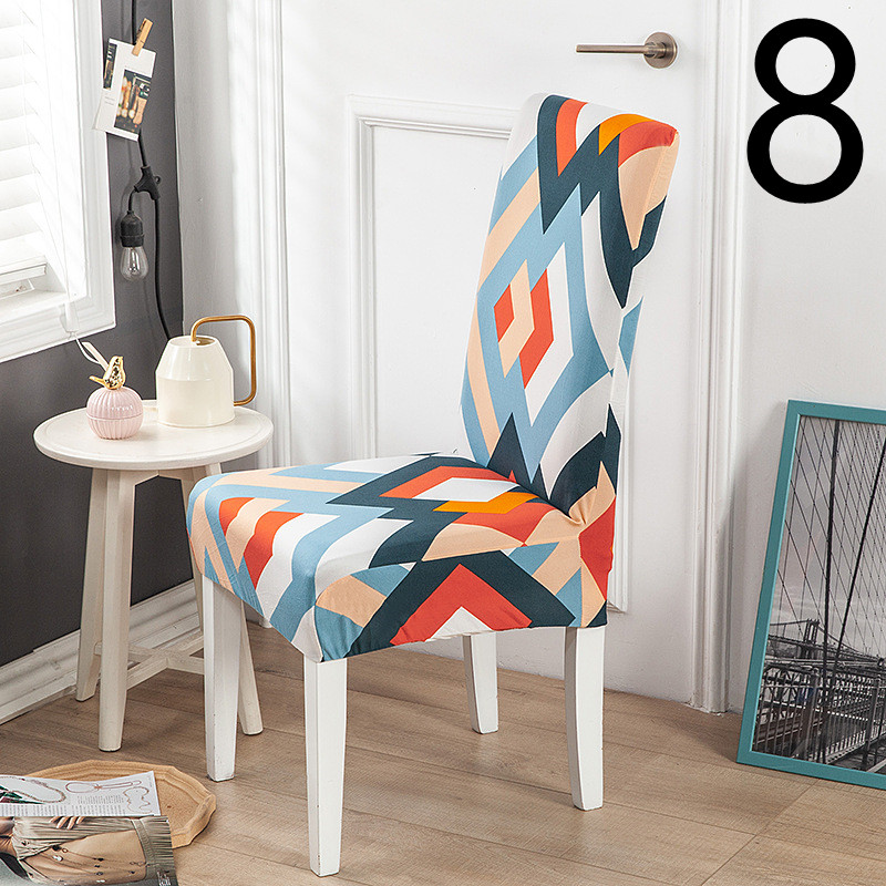 Dining Chair Covers – Dining Chair Cover Stretch Printed ELODIE
