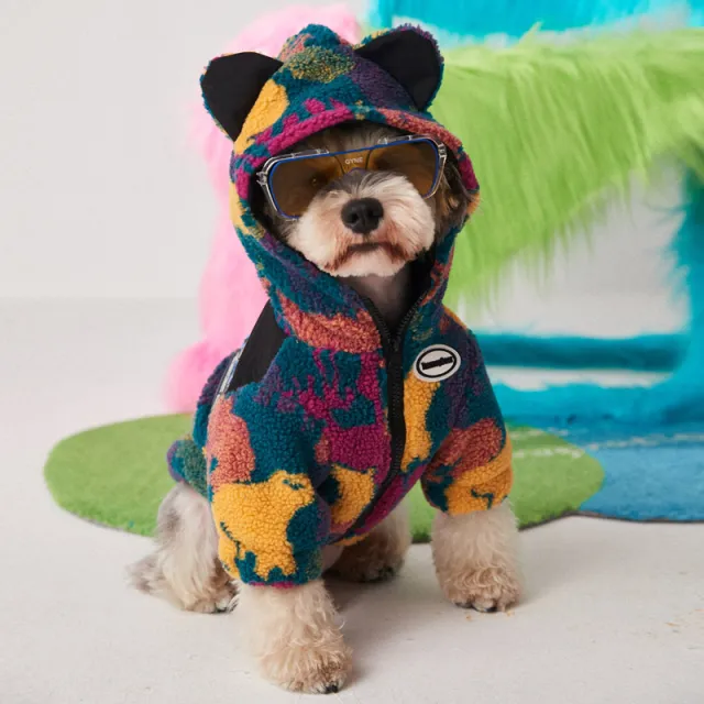 Dog Clothes Autumn And Winter Clothes Pet Small And Medium sized Dogs Thick Camouflage Colorful - Shop at LoveMi