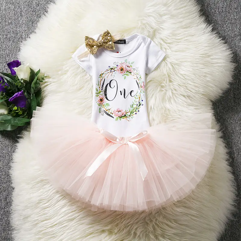 Girls' Tutu Skirt, Mesh Short-sleeved Short Skirt