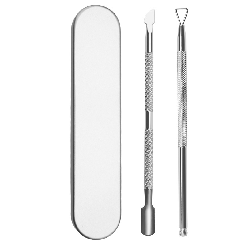 Silver nail remover set