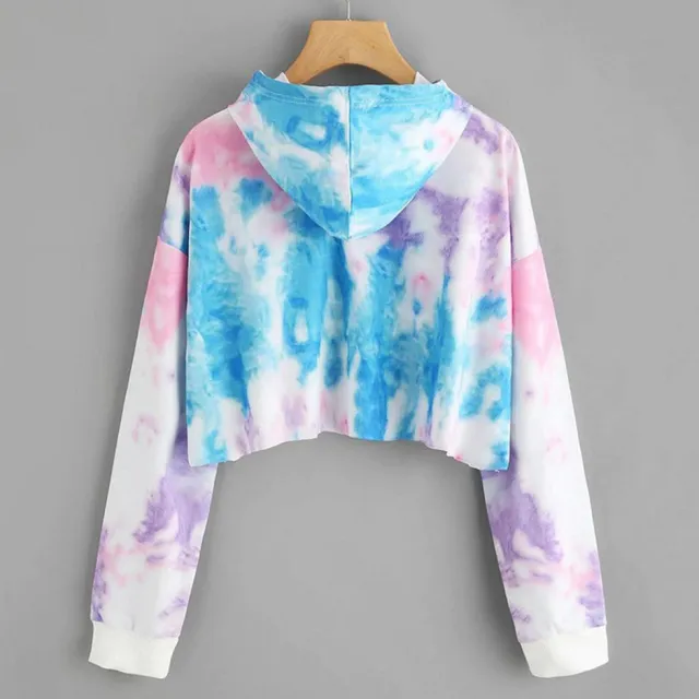 Fashion Creative Ladies Color Long Sleeve Sports Hoodie Photo Color L - Shop at LoveMi