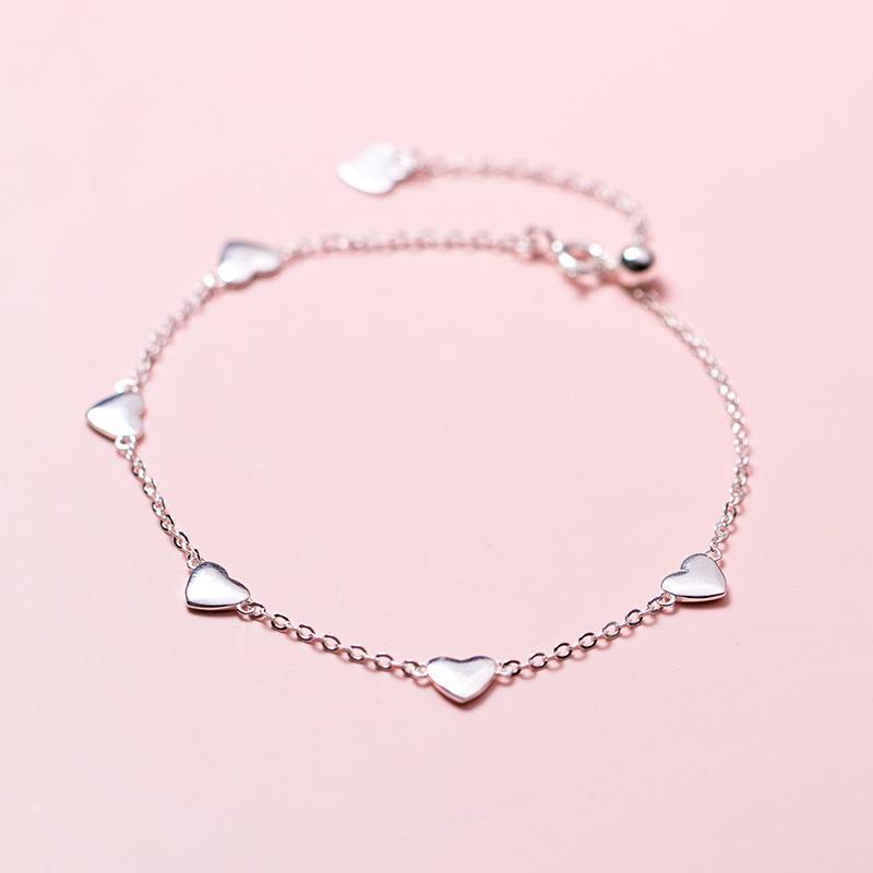 Title 5, Pulsera De Plata S925 Amor Brillante Femenino S...