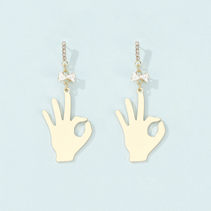 Sweet Commuter Student Earrings Pure Color Women's Jewelry