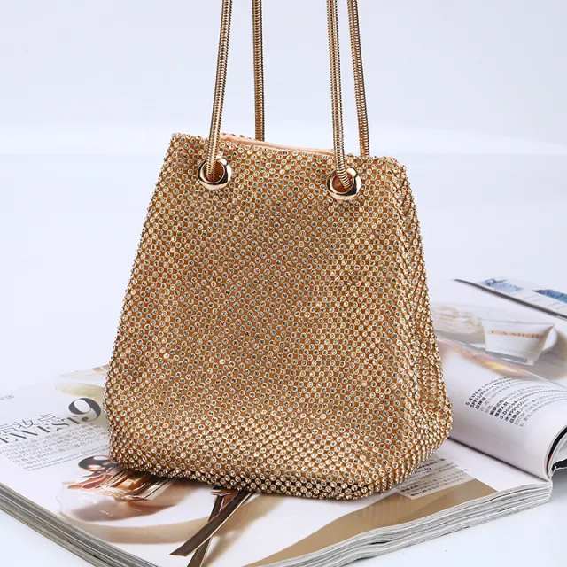 Bucket Hand Hold Multifunctional Portable Dinner Bag Gold - Shop at LoveMi