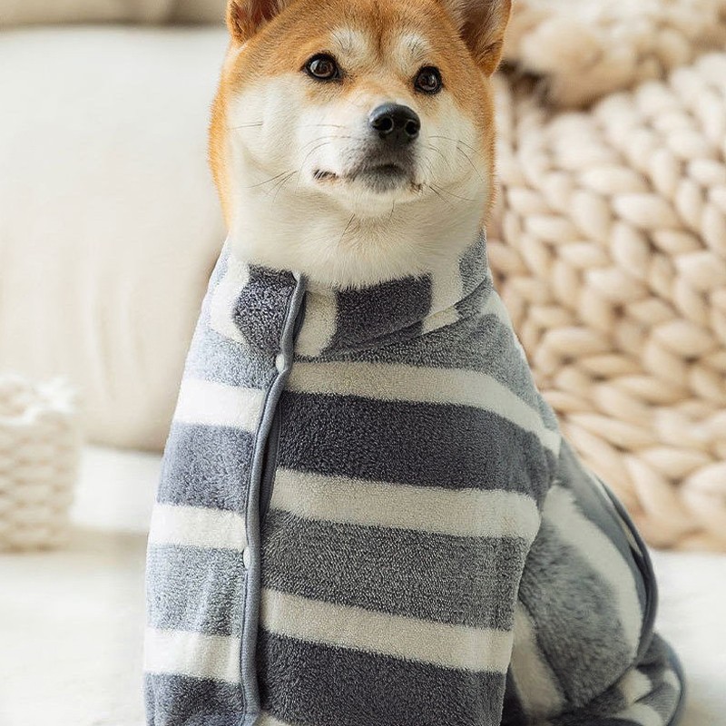 Dog Bathrobe Pet Drying Coat Absorbent Towel Fast Drying Bath Robe