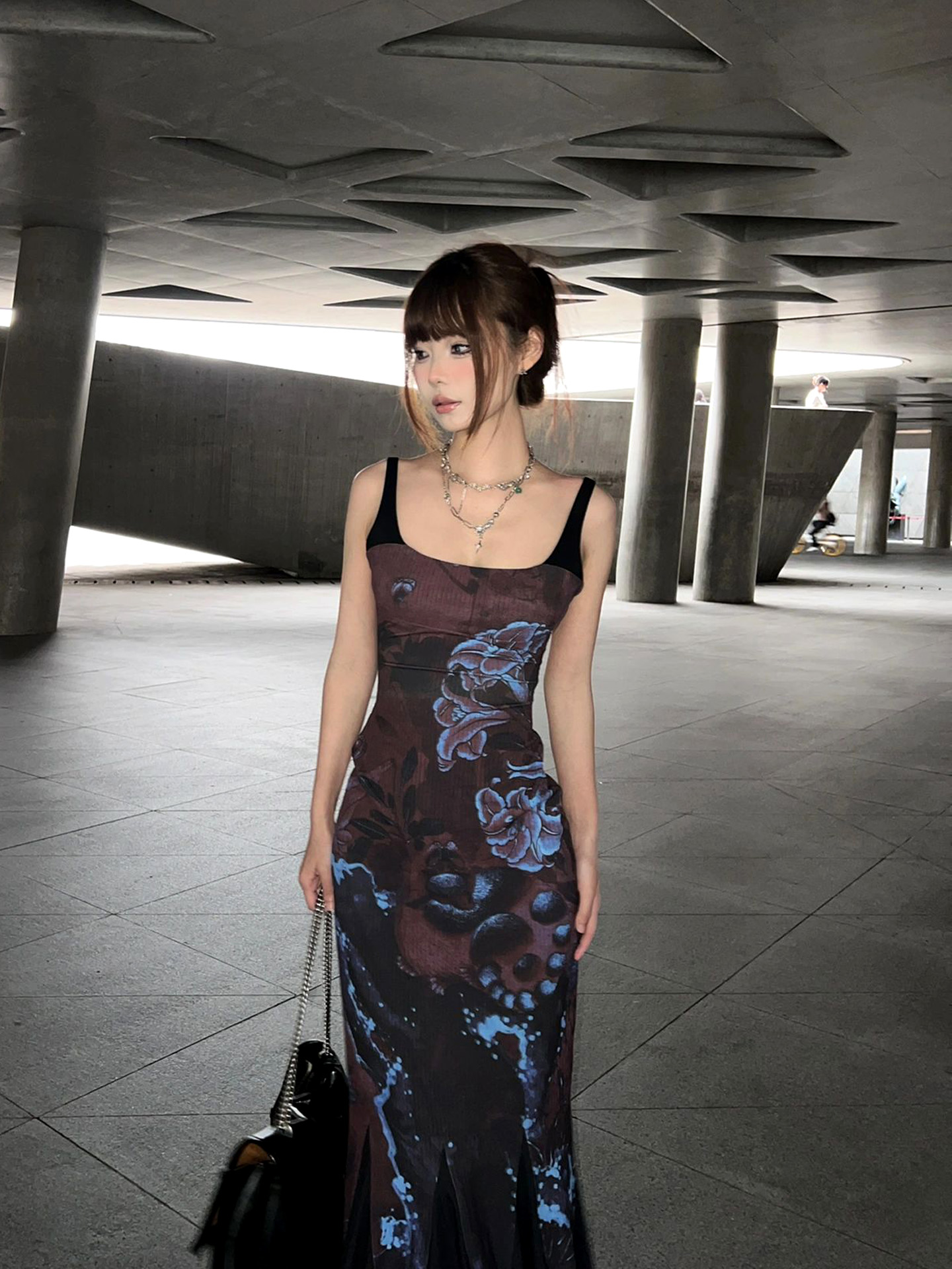 Chinese Style Retro Spicy Girl Suspender Dress