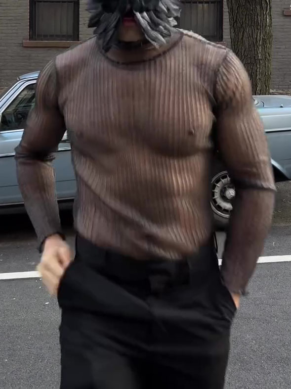 Pulóver Cuello Alto Ajustado Manga Larga - imagen 1