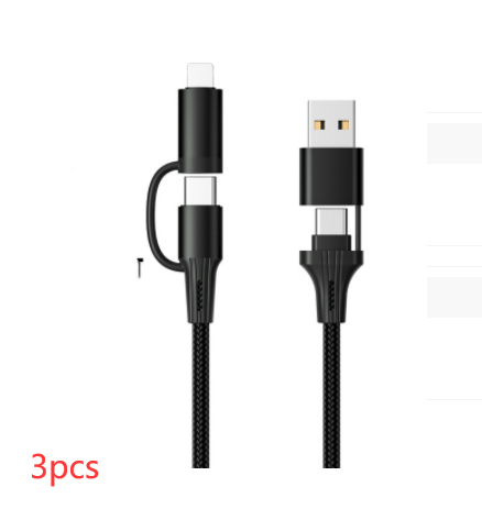 60W Multi-Head Fast Charging Cable Multifunctional USB Charger Cord - 第 9/9 張圖片