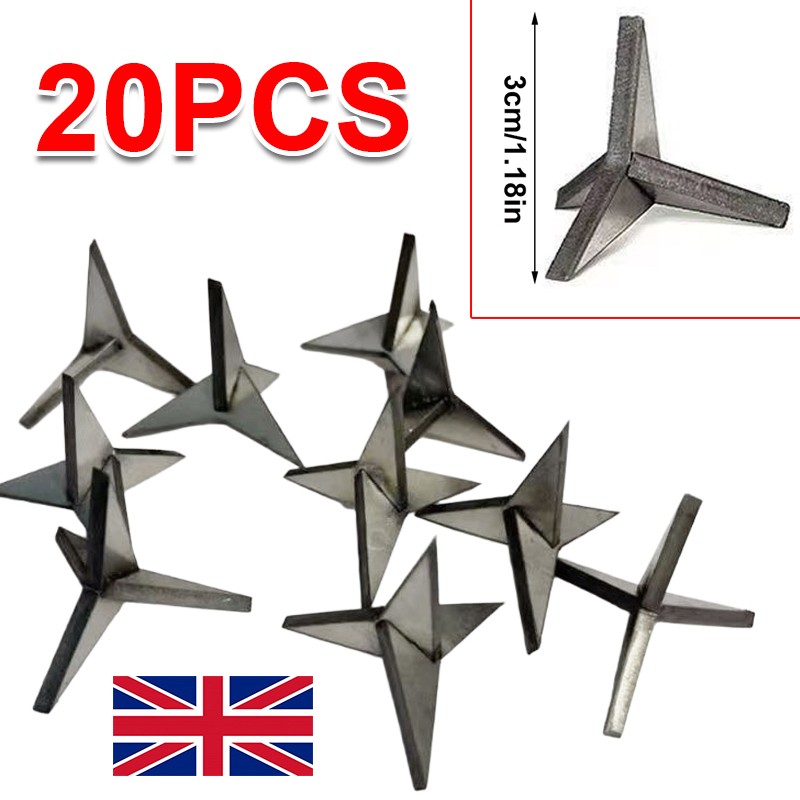 20PCS Solid Steel Car Tire Puncture Spikes Vacuum Tyre Nails Car Vehicle UK