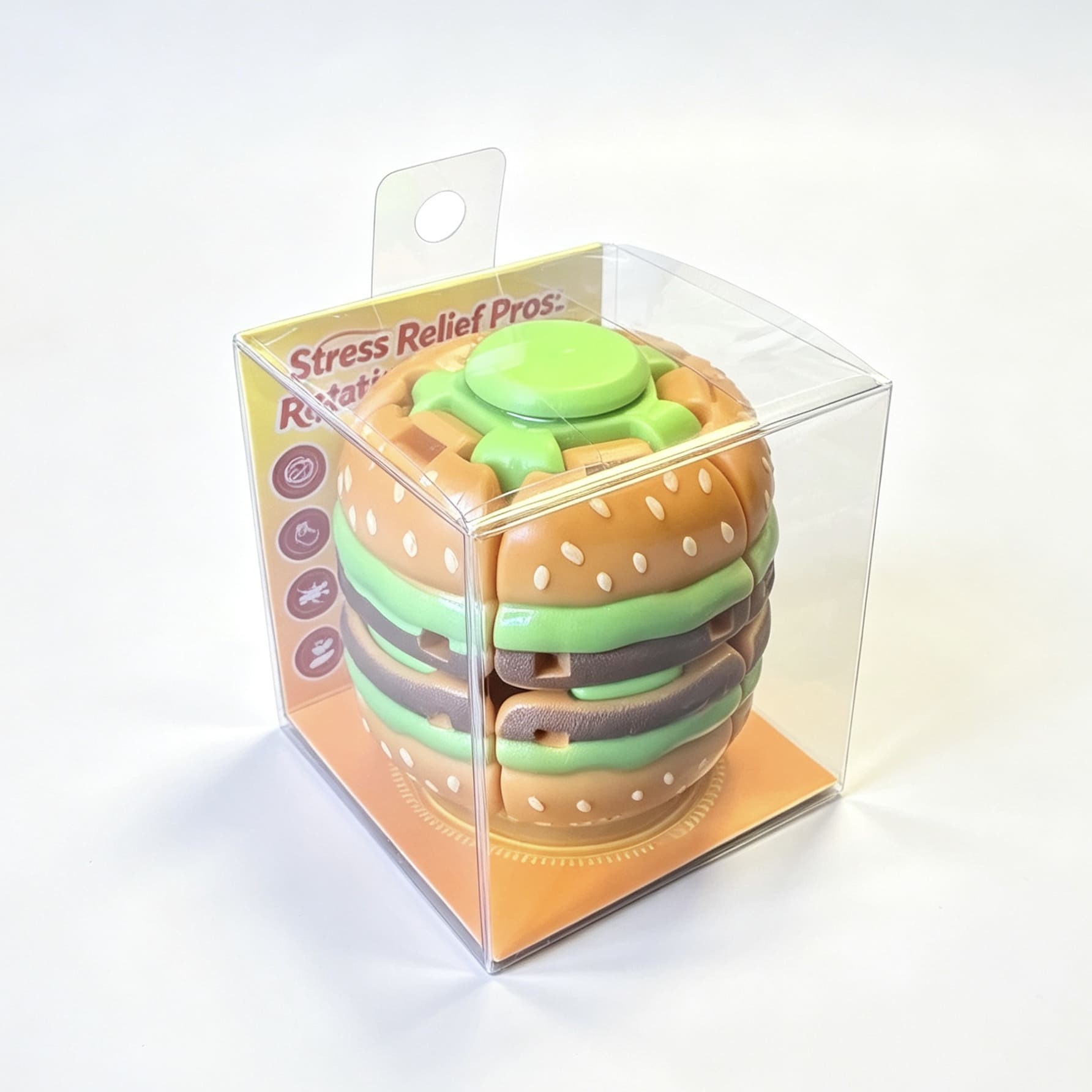 Juguete Antiestrés Hamburguesa Giratoria