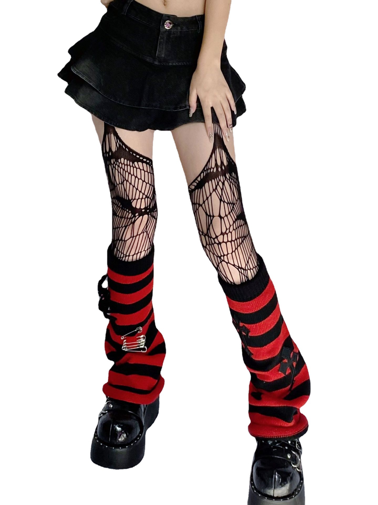 Punk JK Academy Stacked Striped Socks