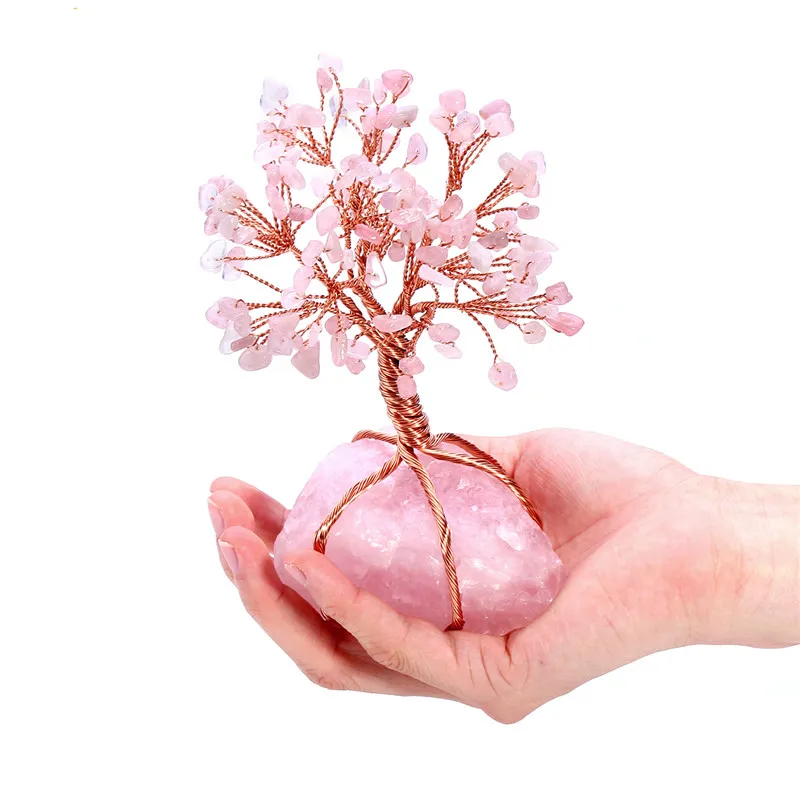Rose Quartz Crystal Tree