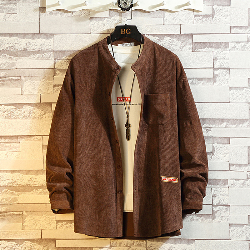 Title 3, Corduroy Shirt Long Sleeve Jacket Casual