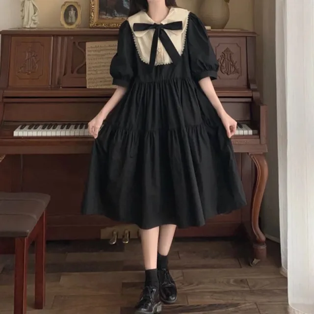 Women's Elegant French Court Princess Dress Black - Shop at LoveMi