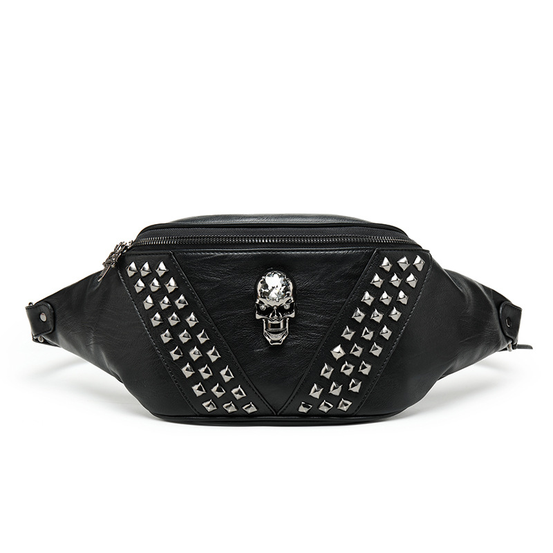 Fashion Chest Bag PU Rivet Slung