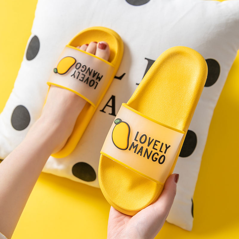 Slippers Women's Summer Fashion Pair Of Sandals And Slippers Men's Outer Wear Ins Tide Yellow - Shop at LoveMi