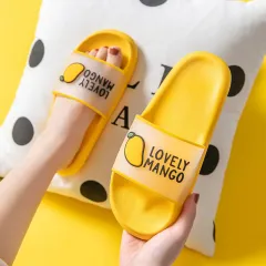 Slippers Women's Summer Fashion Pair Of Sandals And Slippers Men's Outer Wear Ins Tide - Yellow - View 1