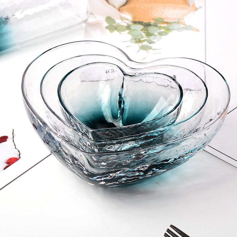 Title 2, Crystal Glass Heart-shaped Dessert Bowl