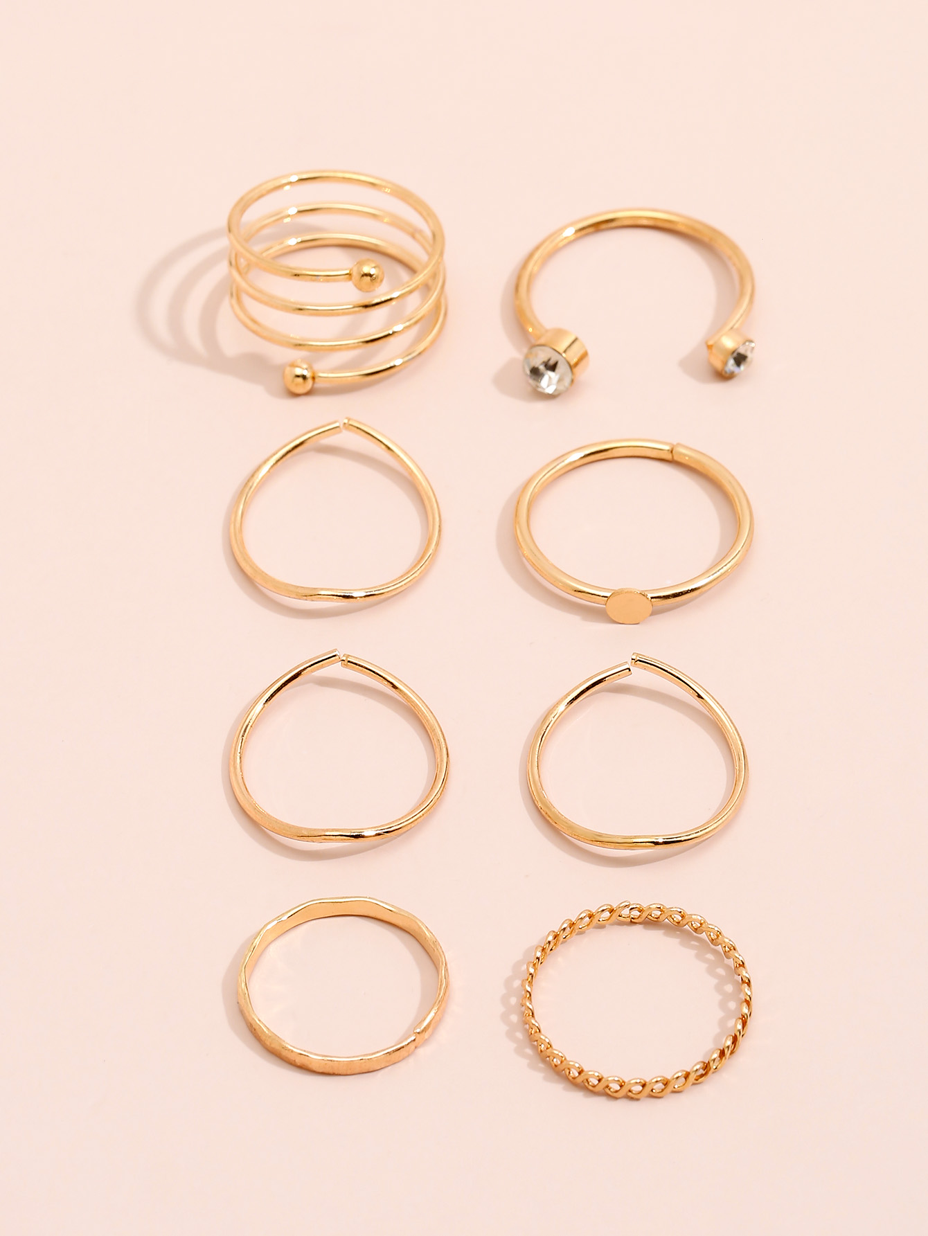 European And American Personality Women's New Joint Ring Combination