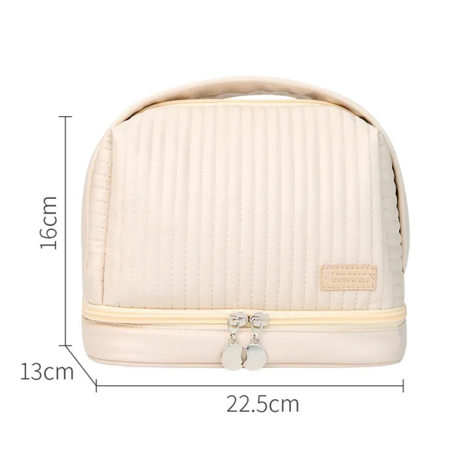 Toast Makeup Bag PU Waterproof And Multifunctional White - Shop at LoveMi