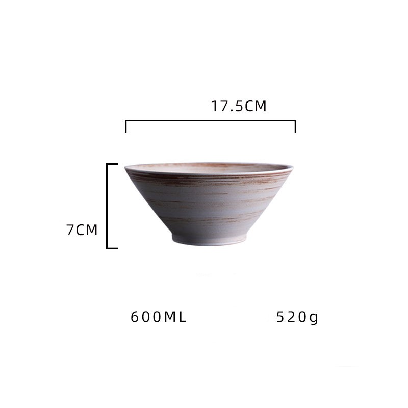 Title 19, Japanese Handmade Coarse Bamboo Hat Noodle Bowl