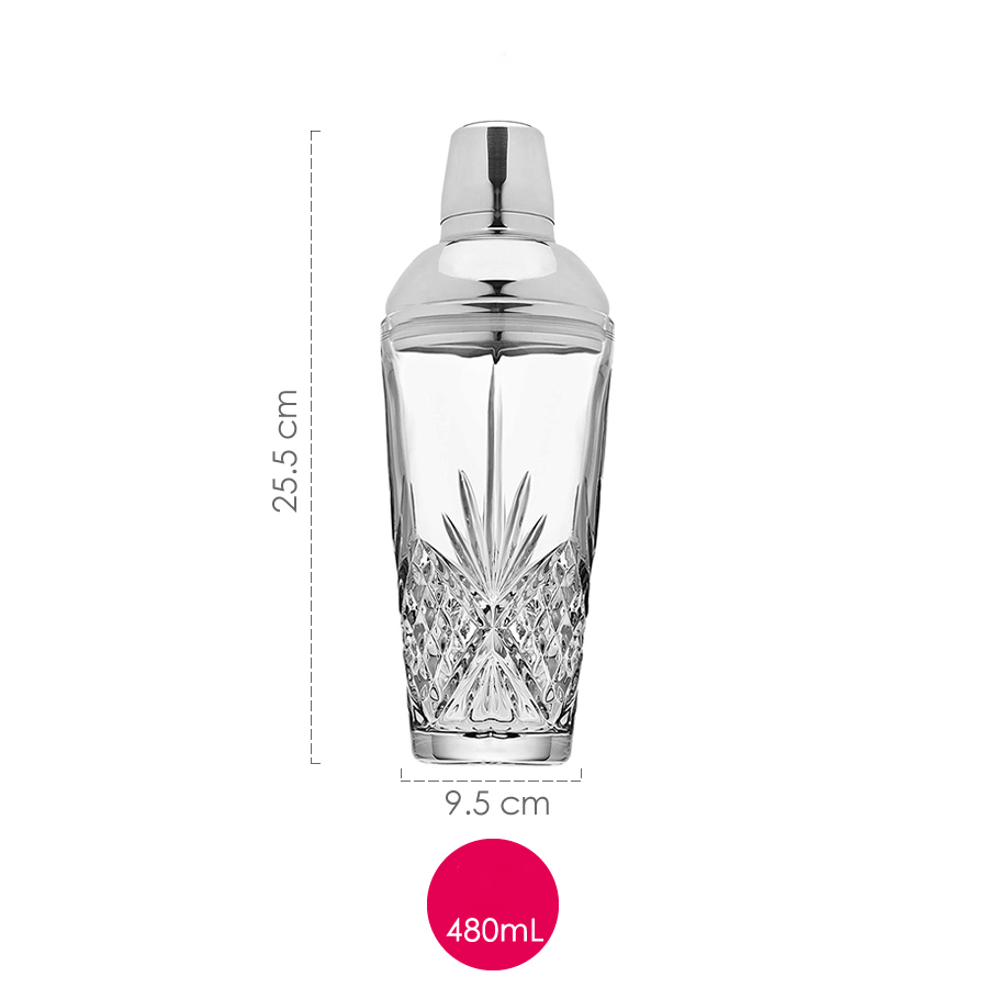 Cocktail Pot With Stainless Steel Lid Glass Shaker Cup Set